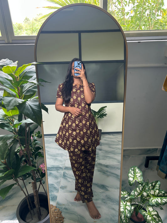Heera - Brown Night Suit