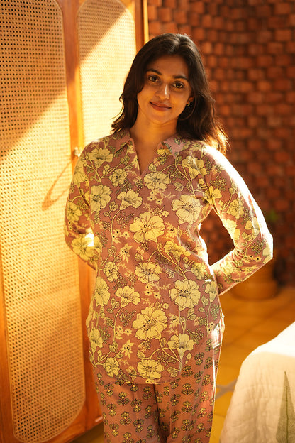 Riya - Lilac Full Sleeve Night Suit