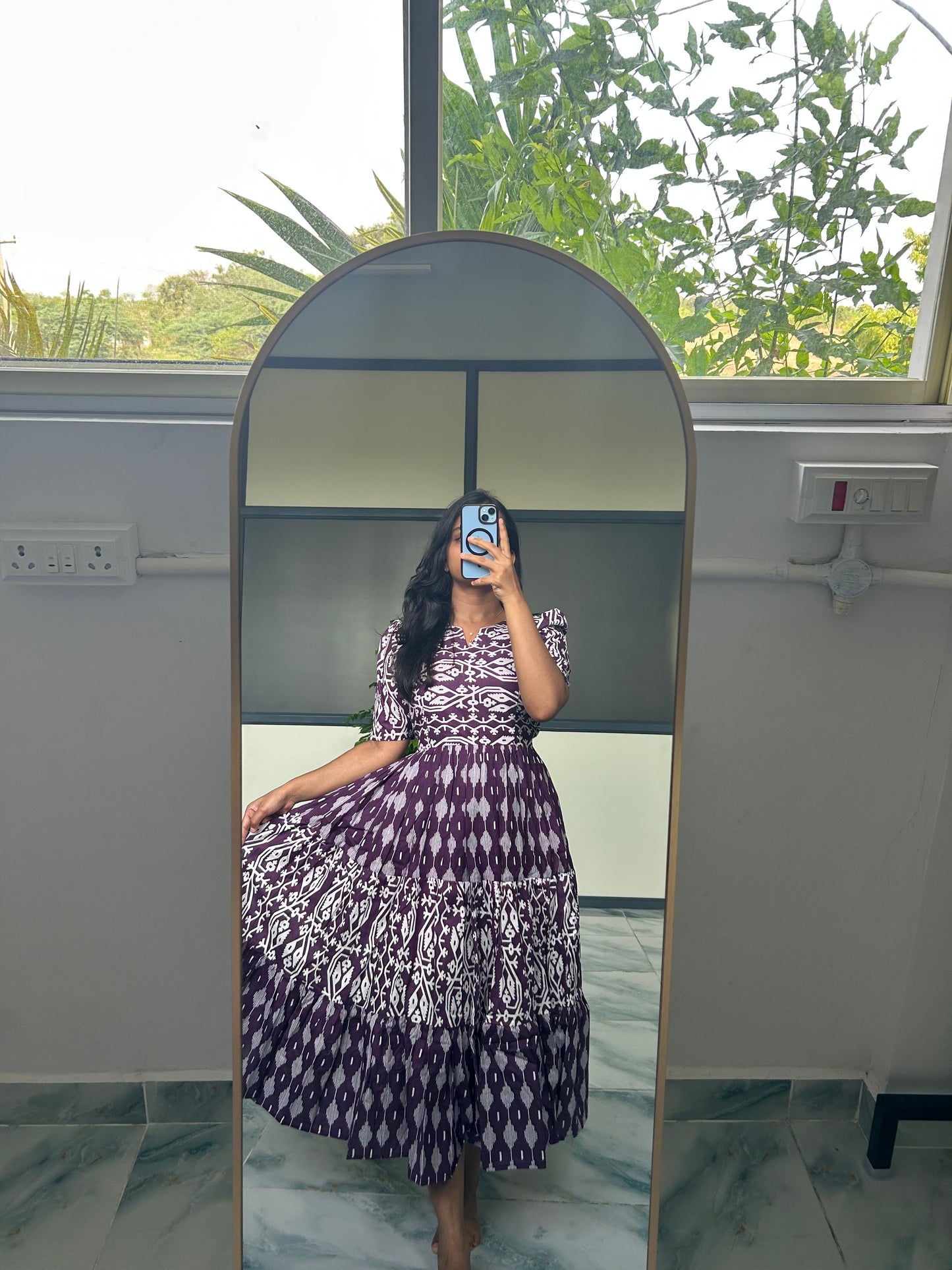 Jessie - Royal Purple Midi Dress