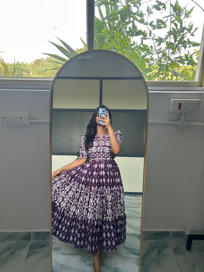 Jessie - Royal Purple Midi Dress