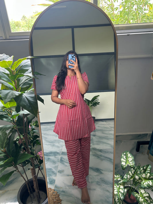 Heera - Red Night Suit
