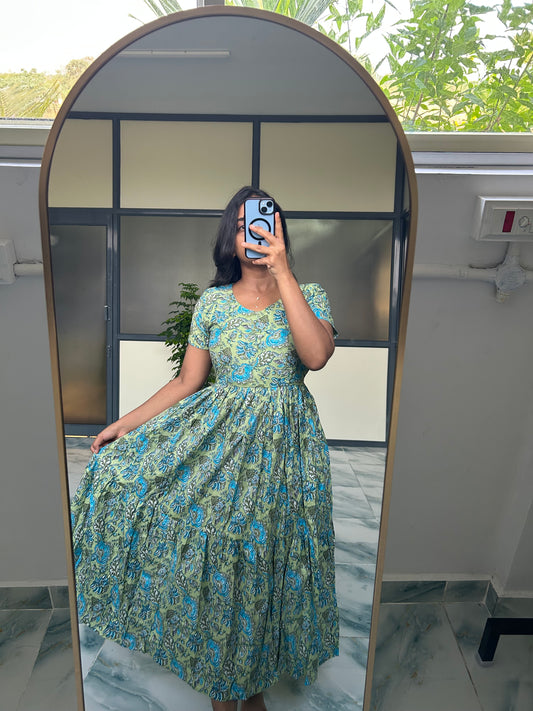 Harsha - Light Blue Midi Dress