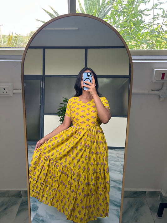Harsha - Yellow Midi Dress