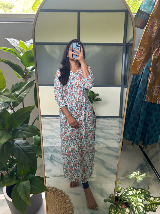 Dhrithi - Light Blue Kurta