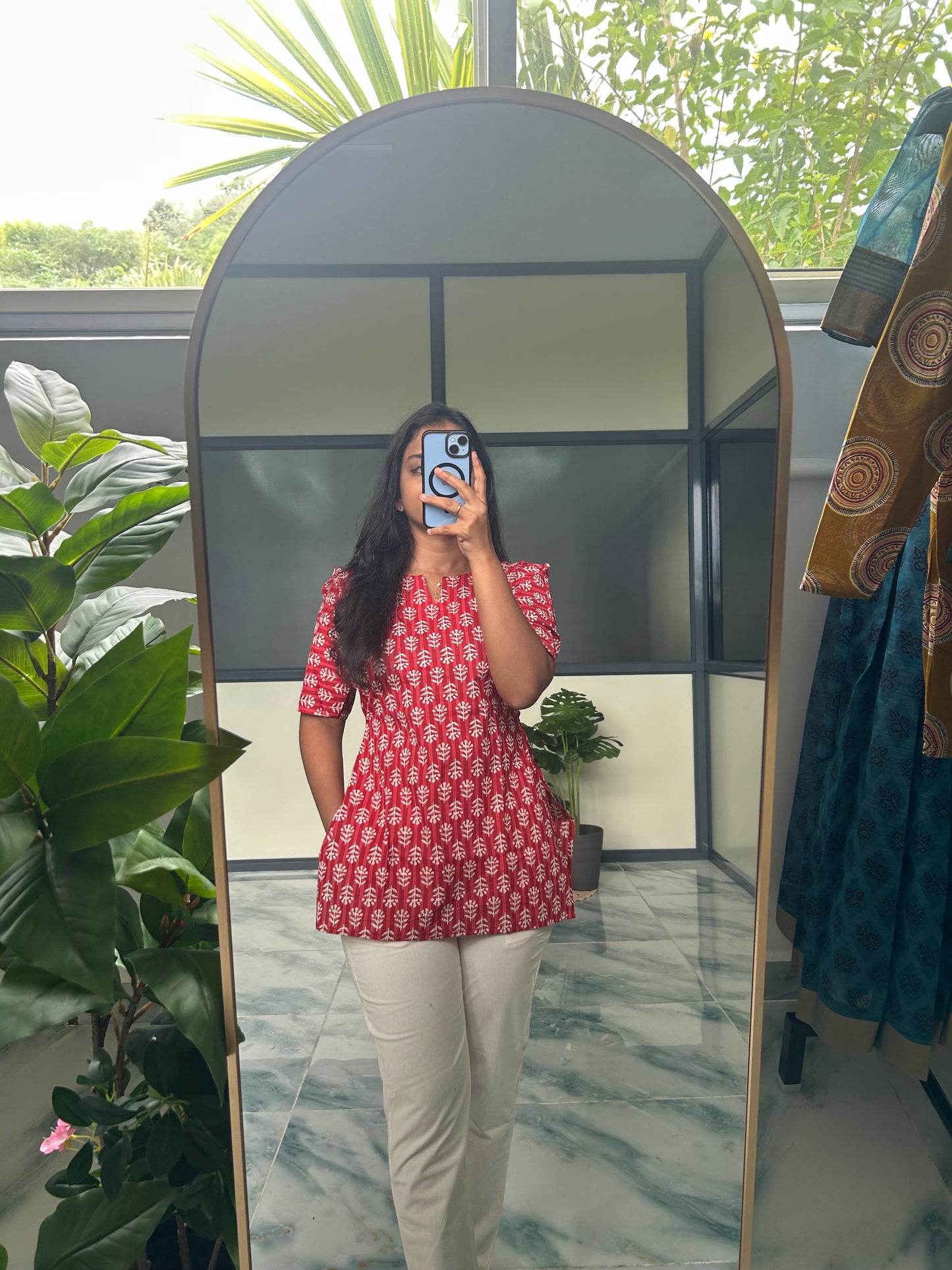 Meena - Red Short Top