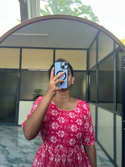 Yamuna- Pink Maxi Nighty