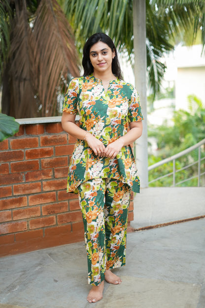 Heera- Green Night Suit