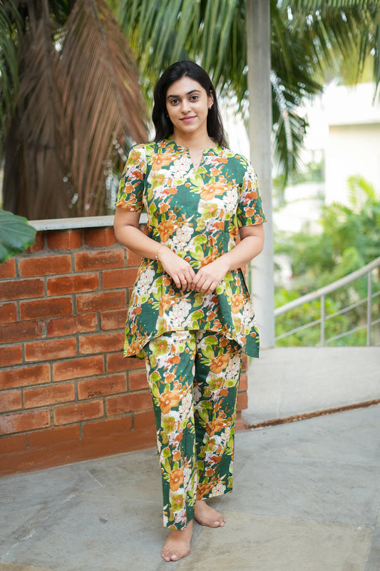 Heera- Green Night Suit