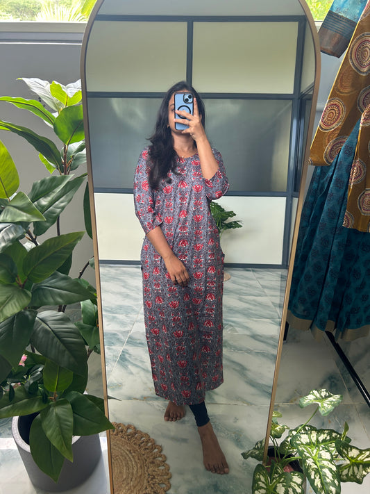 Dhrithi - Dark Gray Kurta