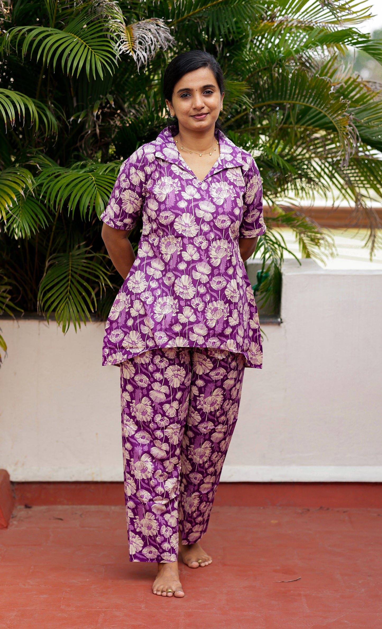 Veda - Purple Night Suit