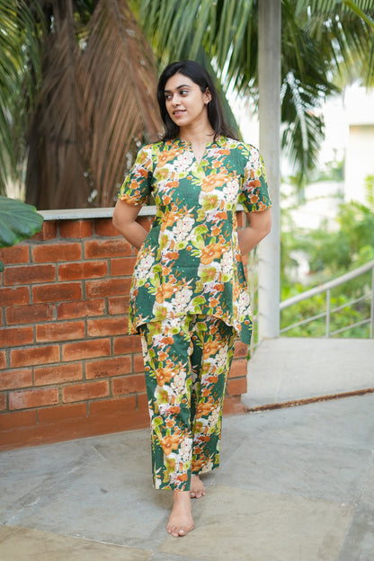 Heera- Green Night Suit