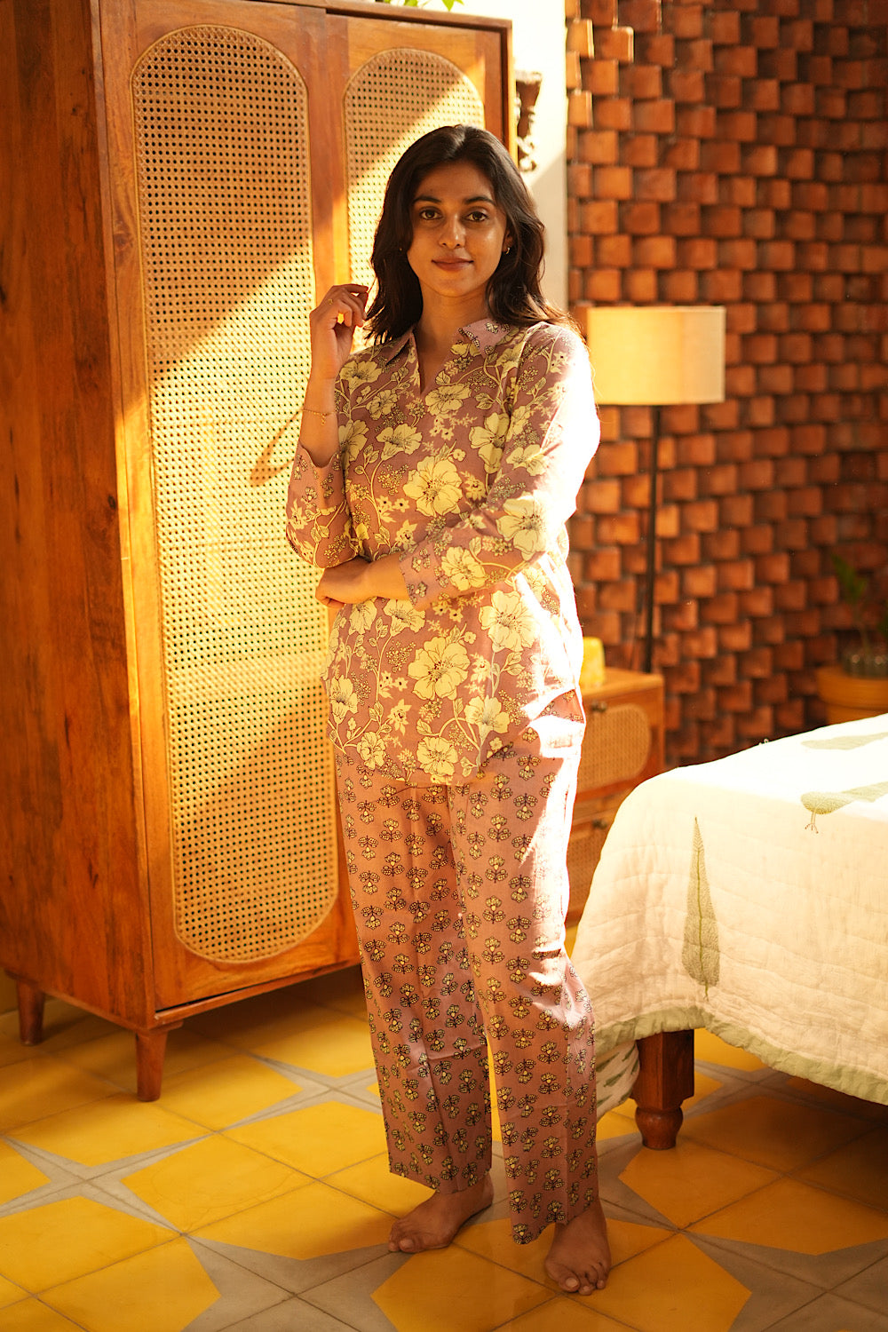 Riya - Lilac Full Sleeve Night Suit