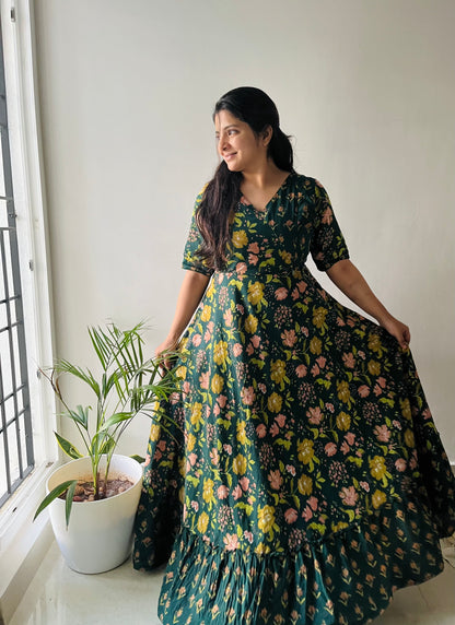 Cherry - Green - Maxi Dress