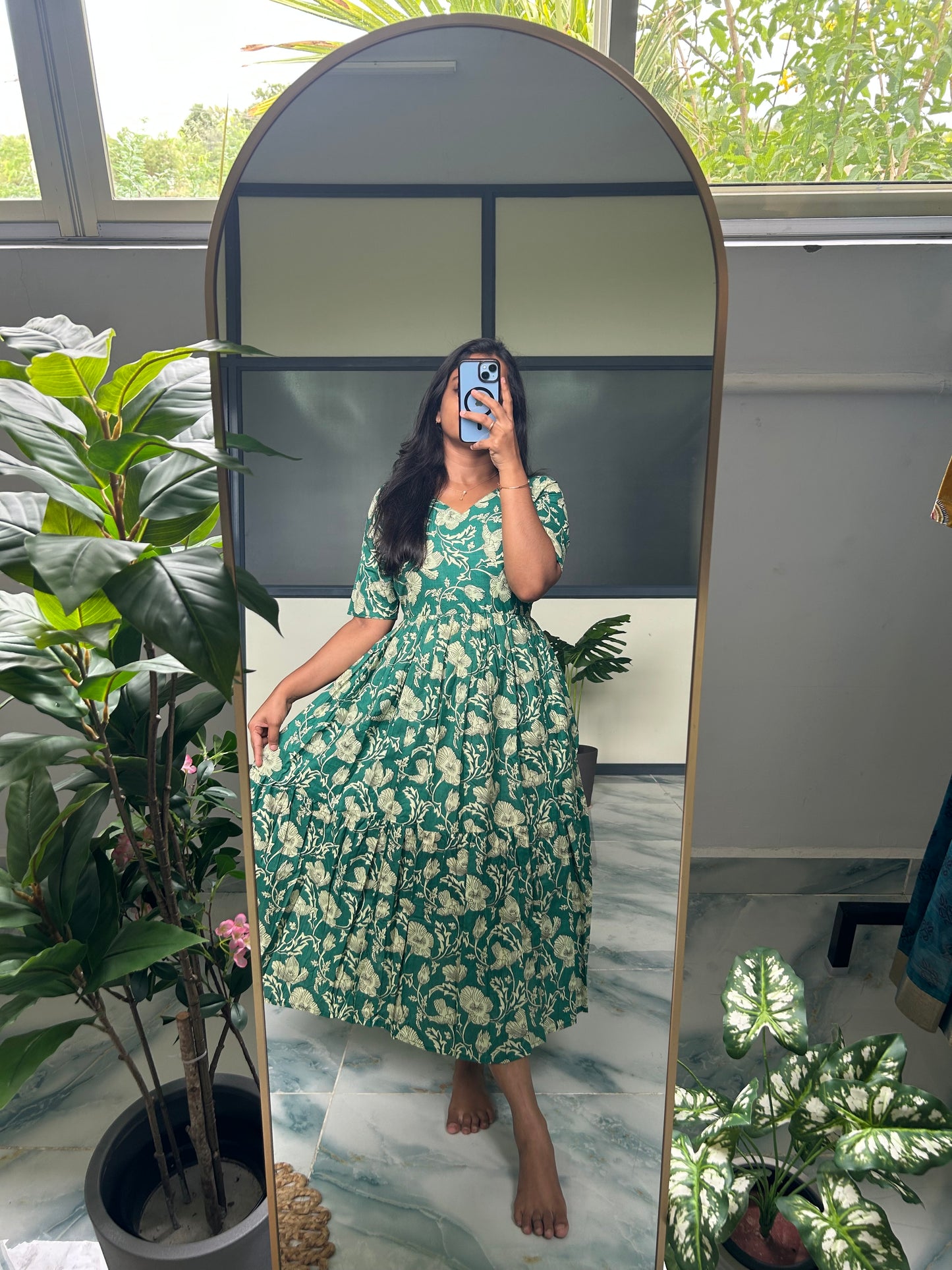 Harsha - Mint Green Midi Dress