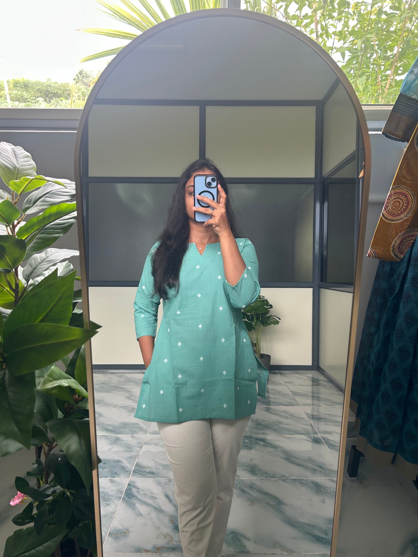 Meena - Mint Green Short Top