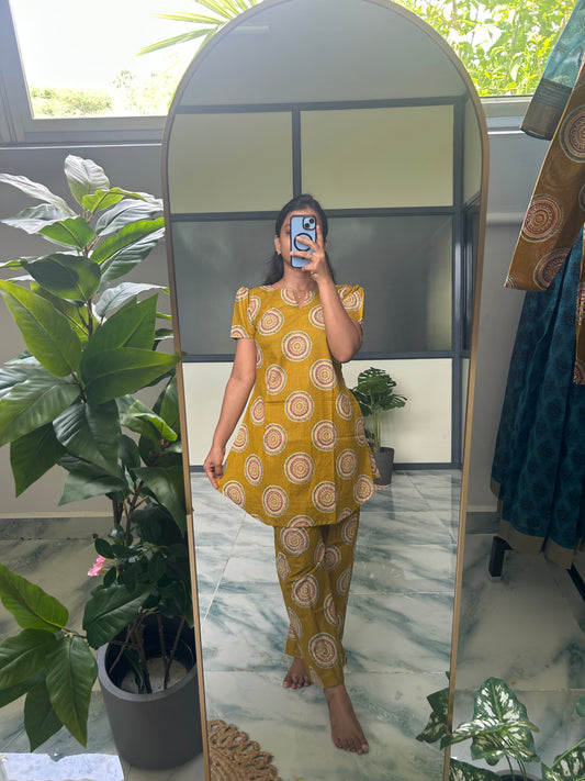 Heera - Mustard Night Suit