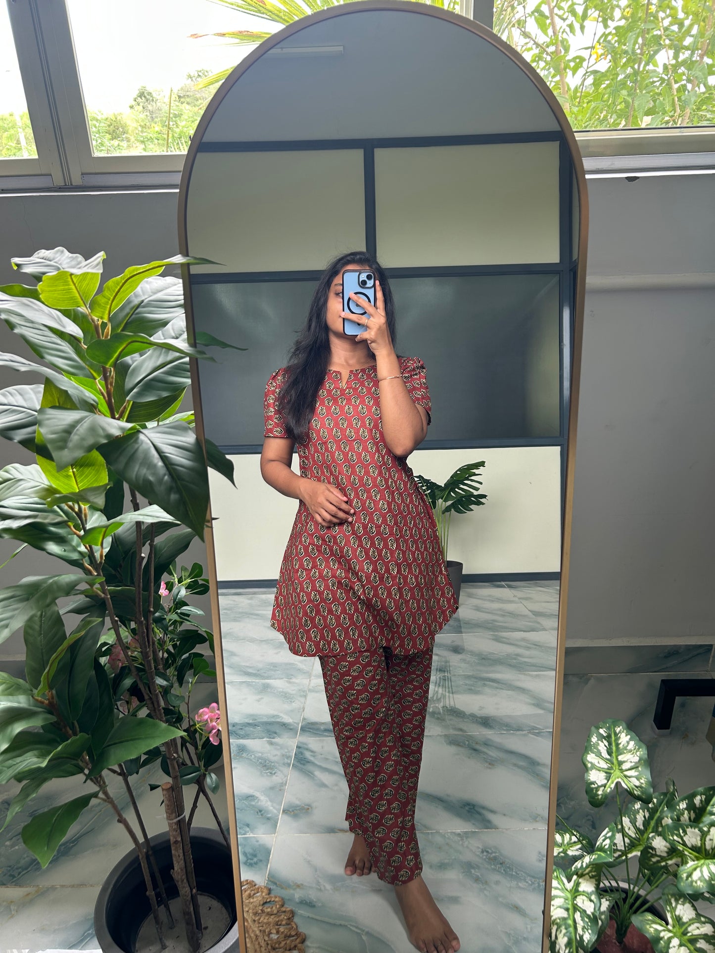 Heera - Maroon Night Suit