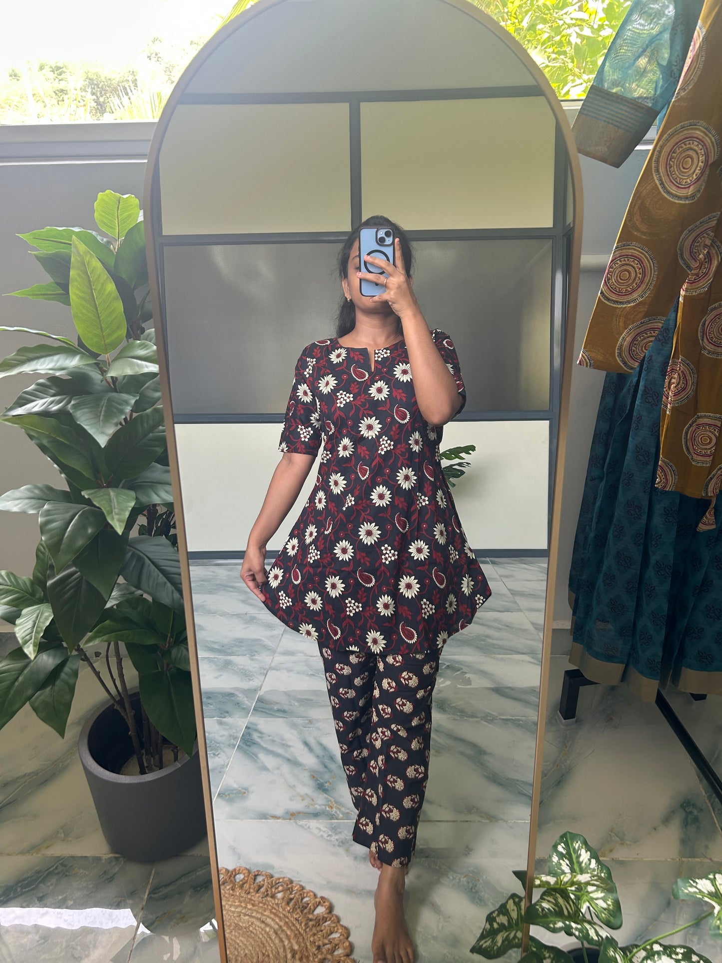 Heera - Dark Blue Night Suit