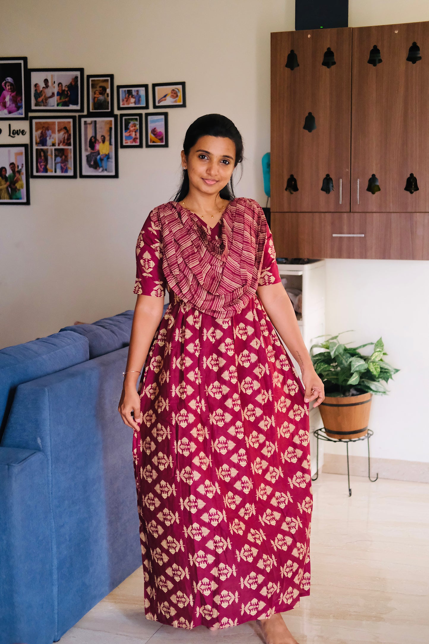 Kaveri - Wine Maxi Nighty