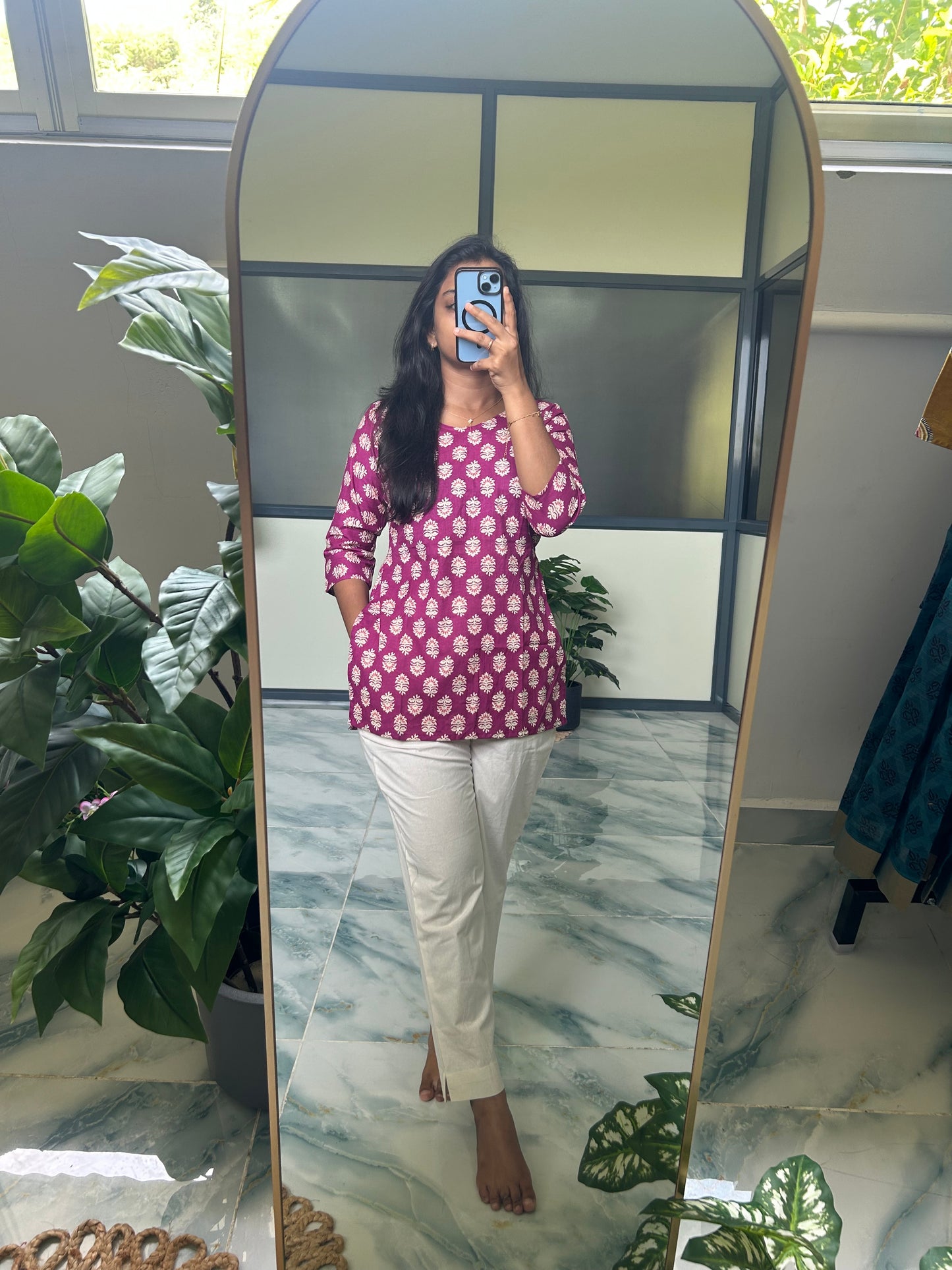 Meena - Pink Short Top