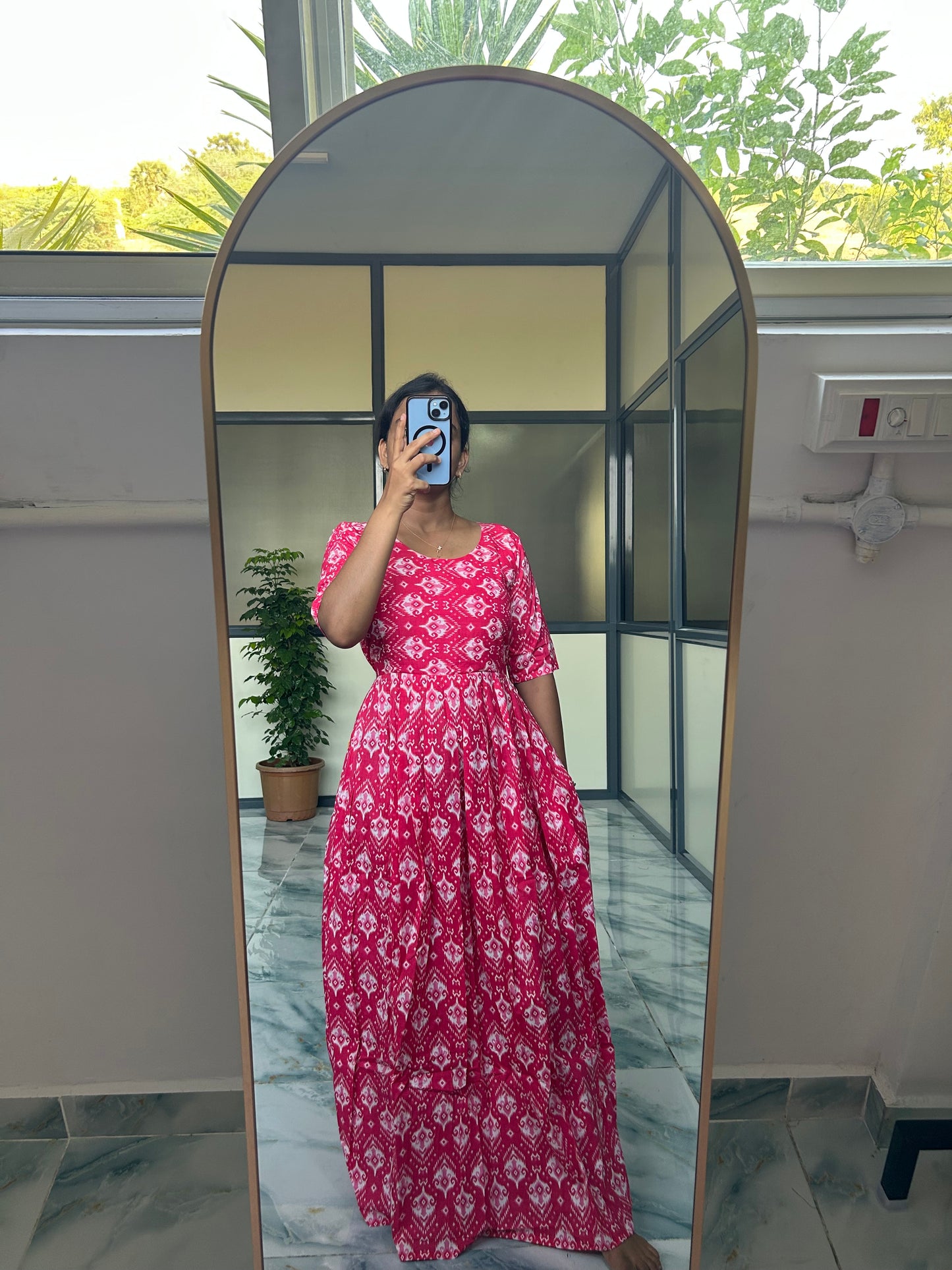 Yamuna- Pink Maxi Nighty