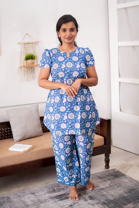 Heera - Sky Blue Night Suit