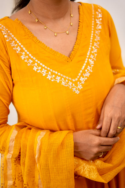 Laila - 3 Pcs Anarkali Suit Set