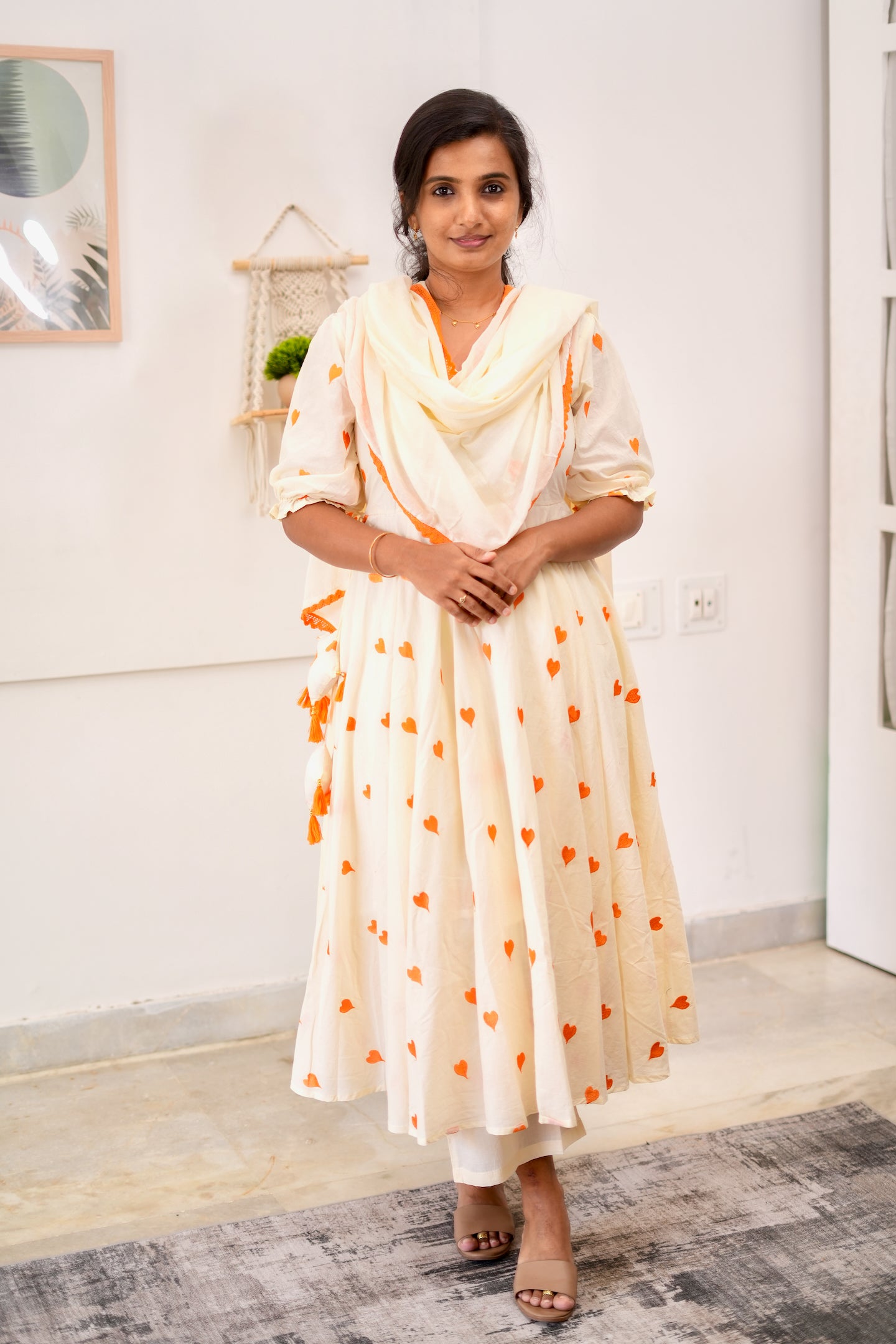 Stella - 3 Pcs Anarkali Suit Set