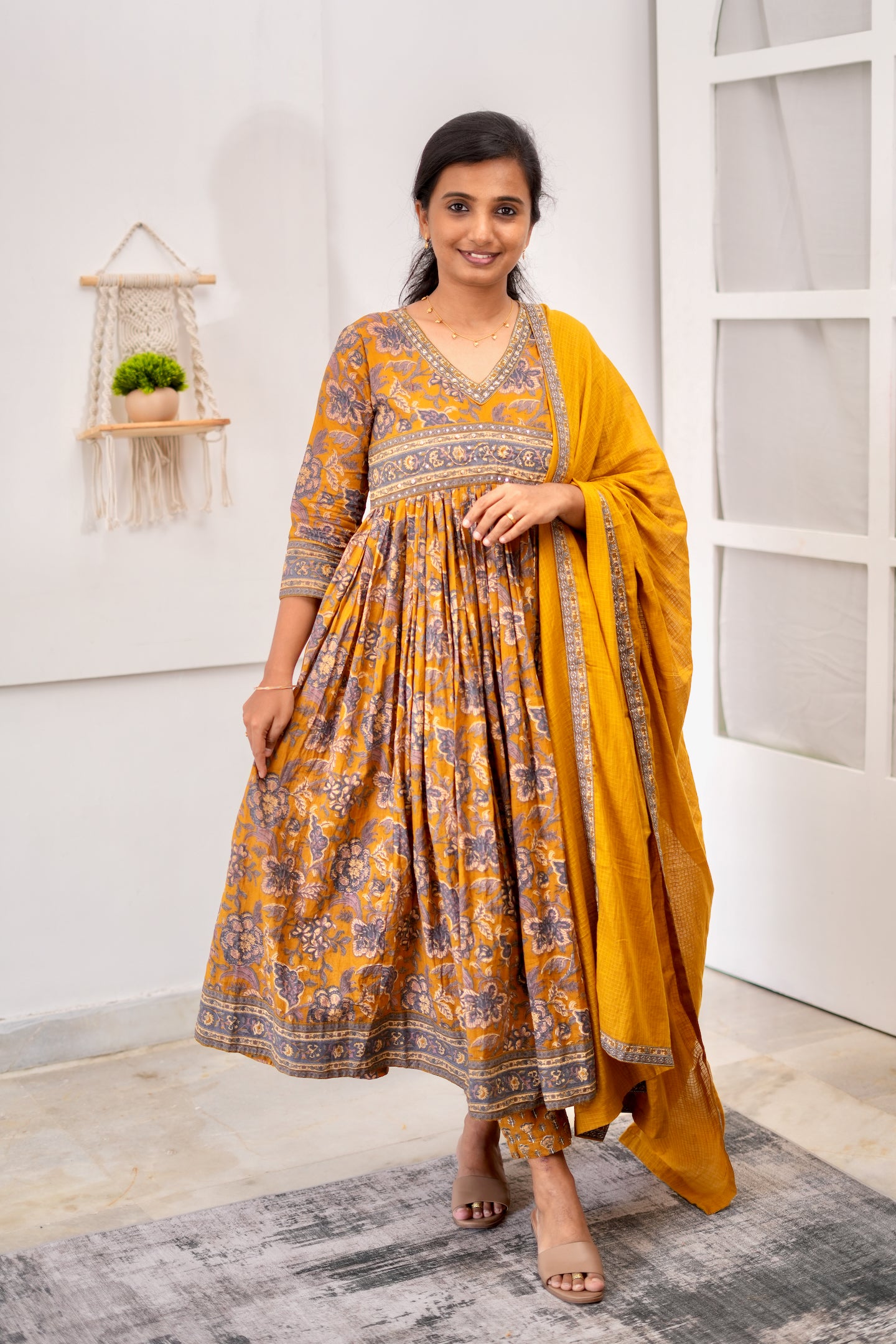 Betsy - 3 Pcs Anarkali Suit Set