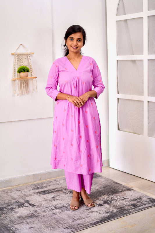 Subathra - Heart Embroidery 2pcs Set