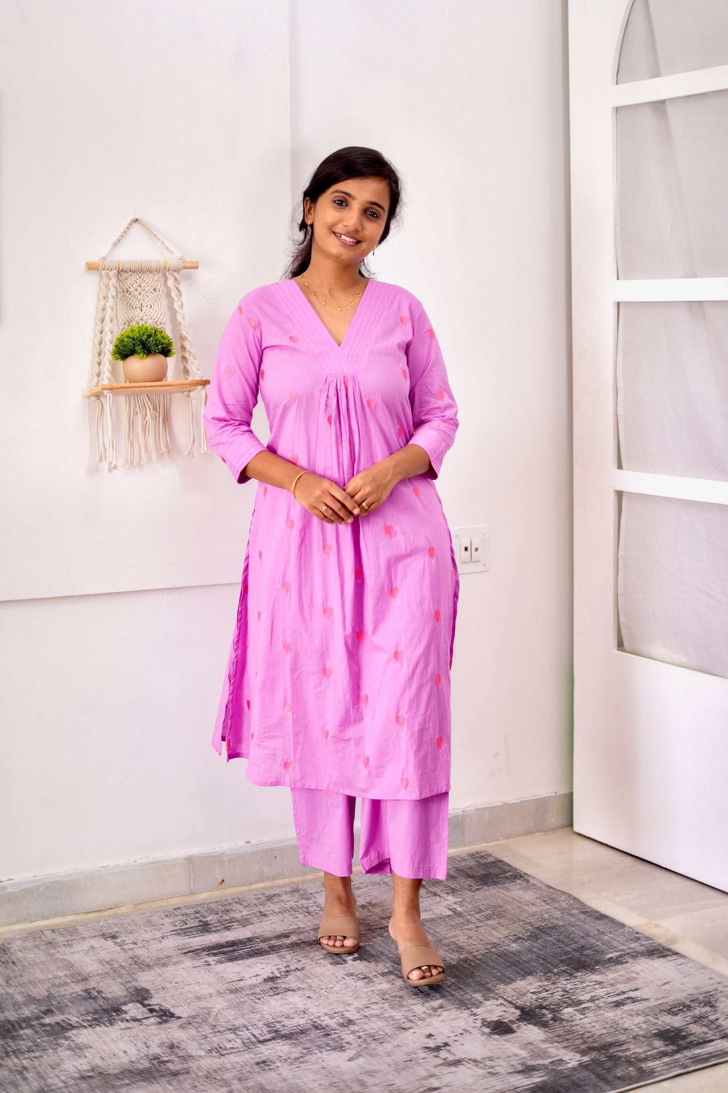 Subathra - Heart Embroidery 2pcs Set