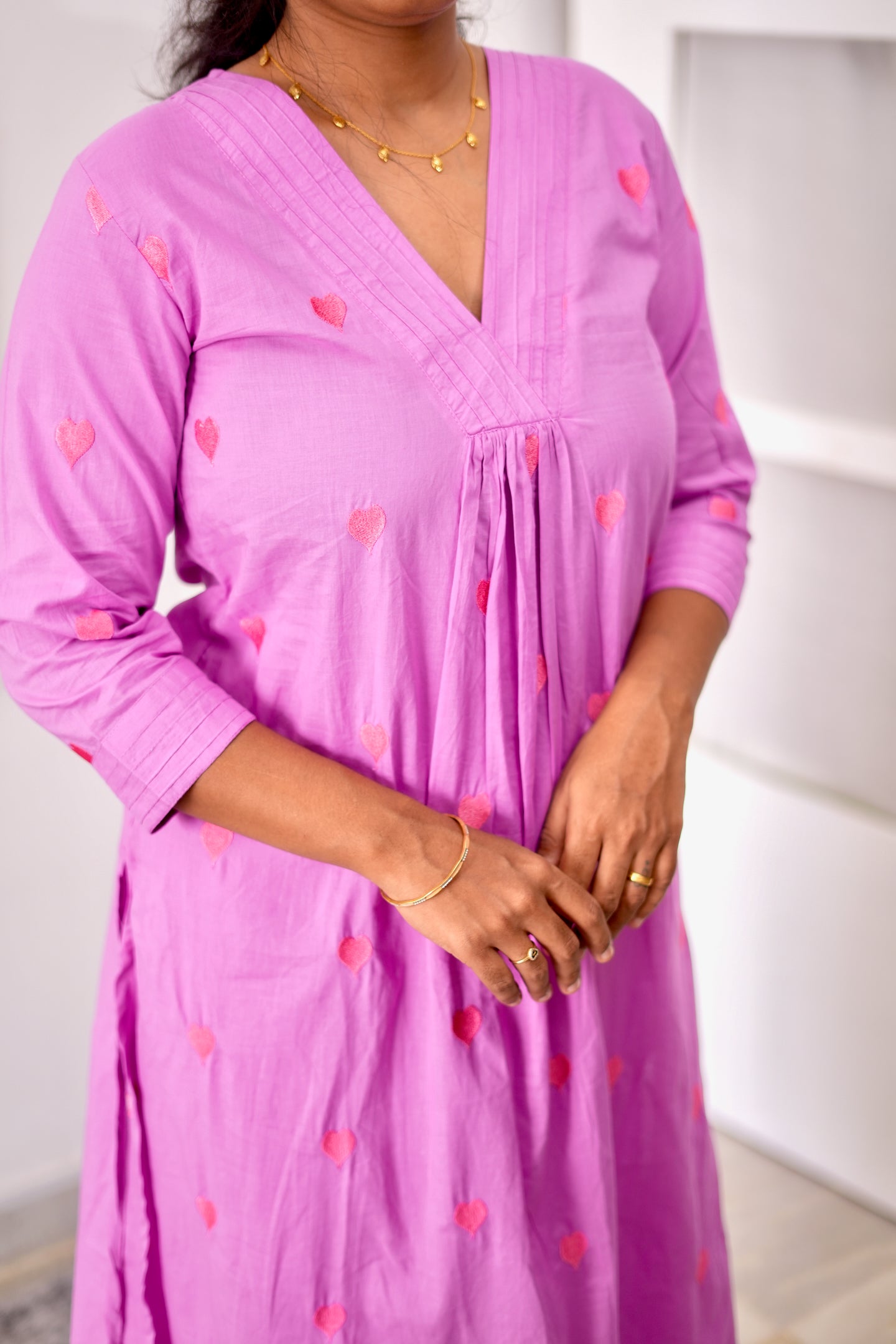 Subathra - Heart Embroidery 2pcs Set