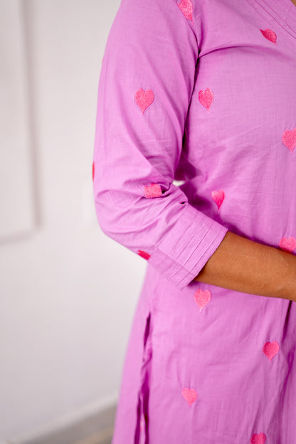 Subathra - Heart Embroidery 2pcs Set