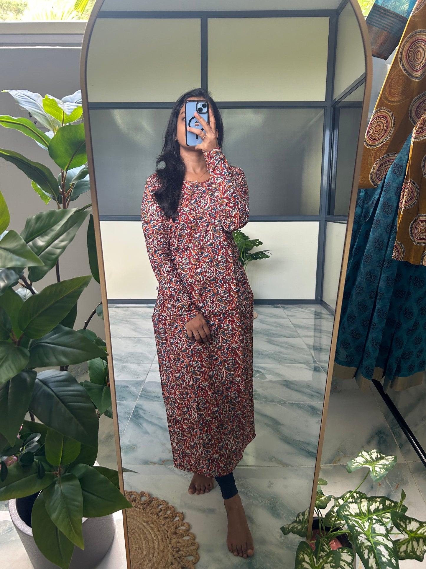 Dhrithi - Maroon Kurta