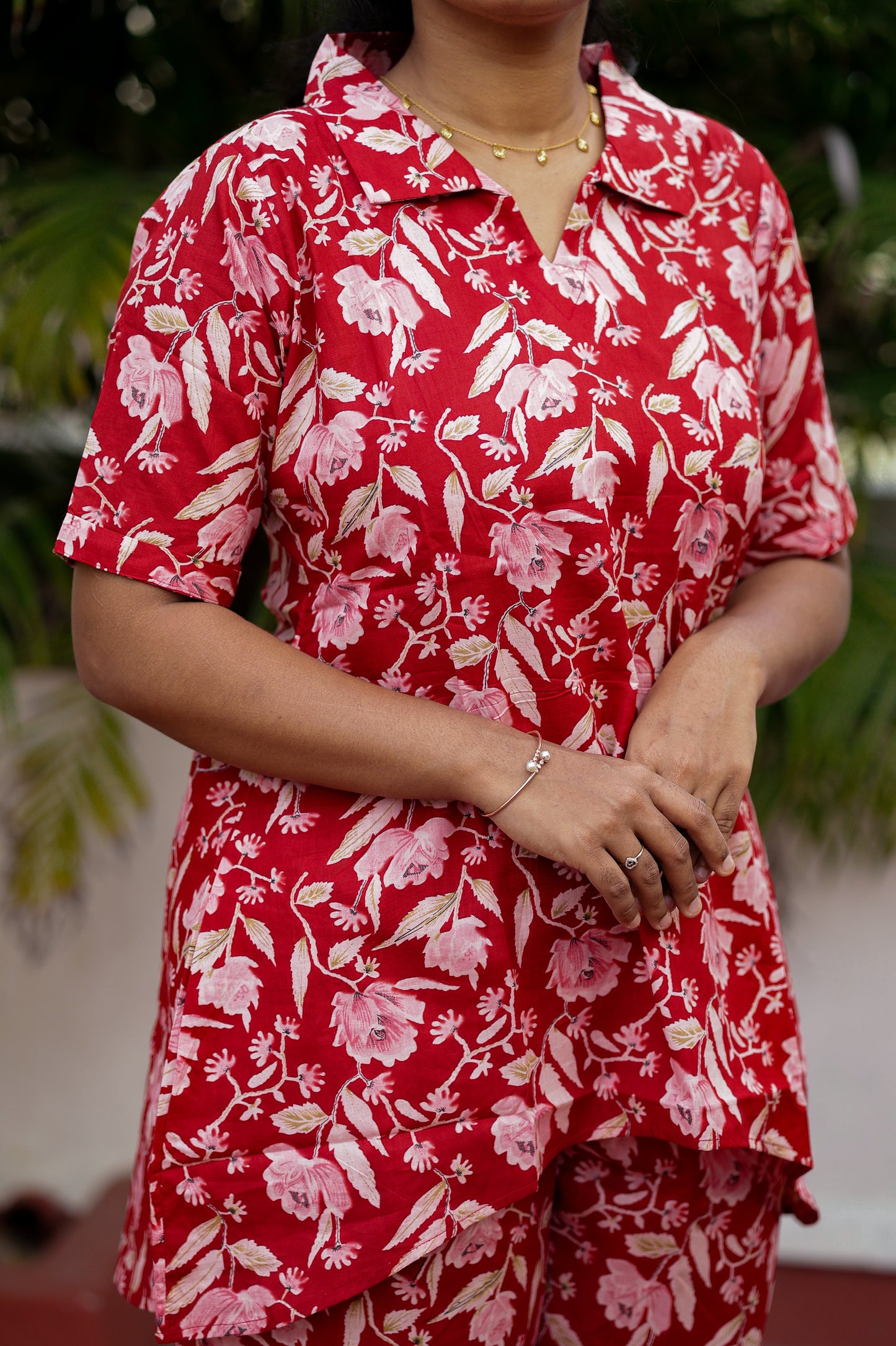 Veda - Red Night Suit