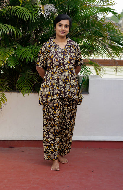 Veda - Brown Night Suit