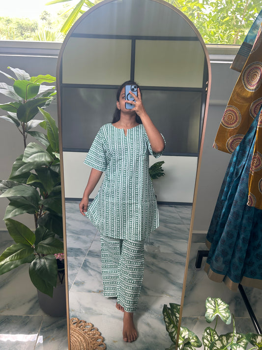 Heera - Light Blue Night Suit