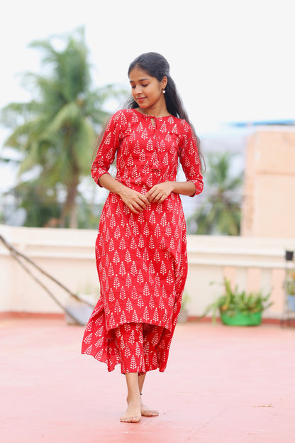 Monica - Red Kurta Set