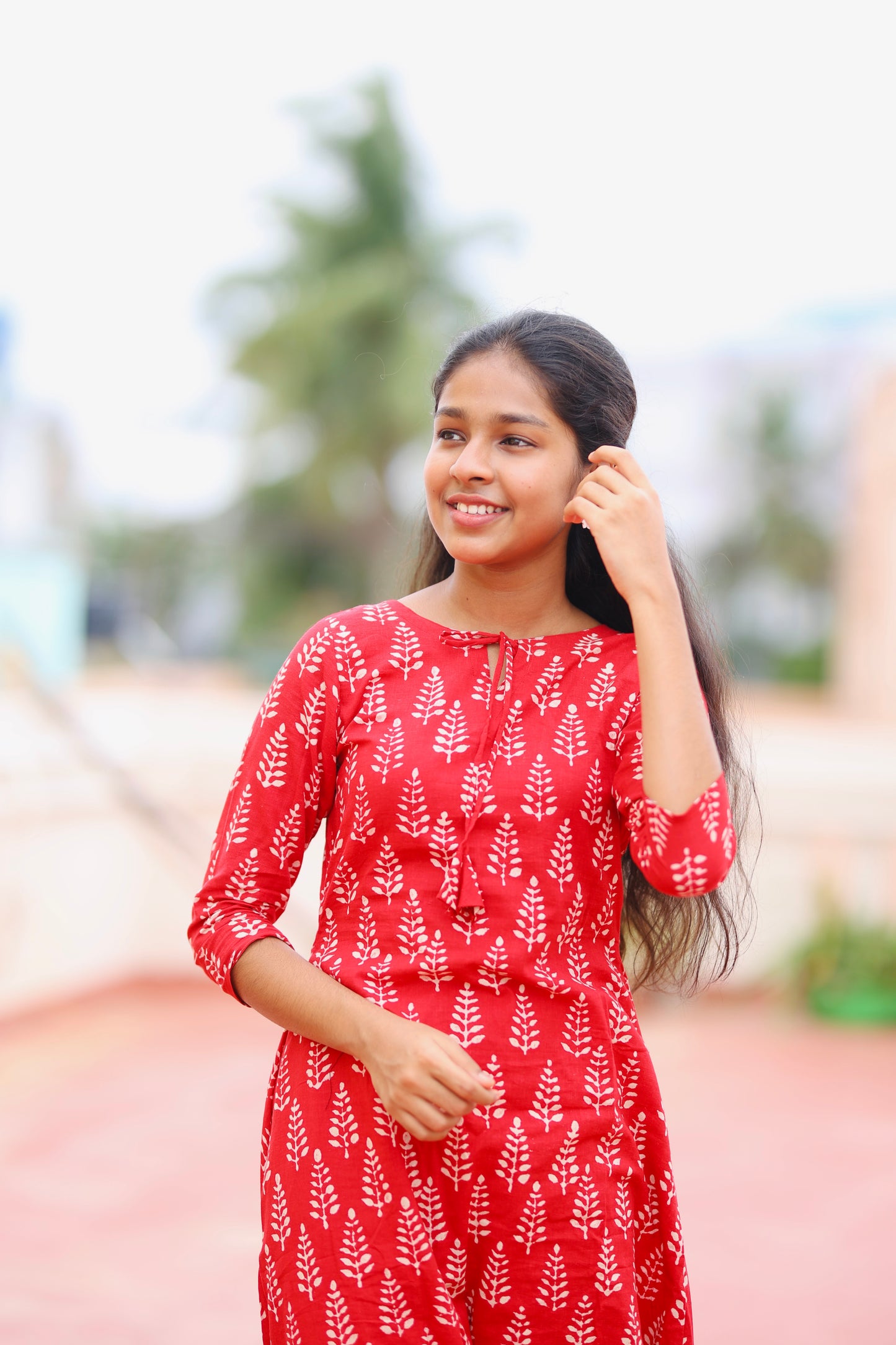 Monica - Red Kurta Set