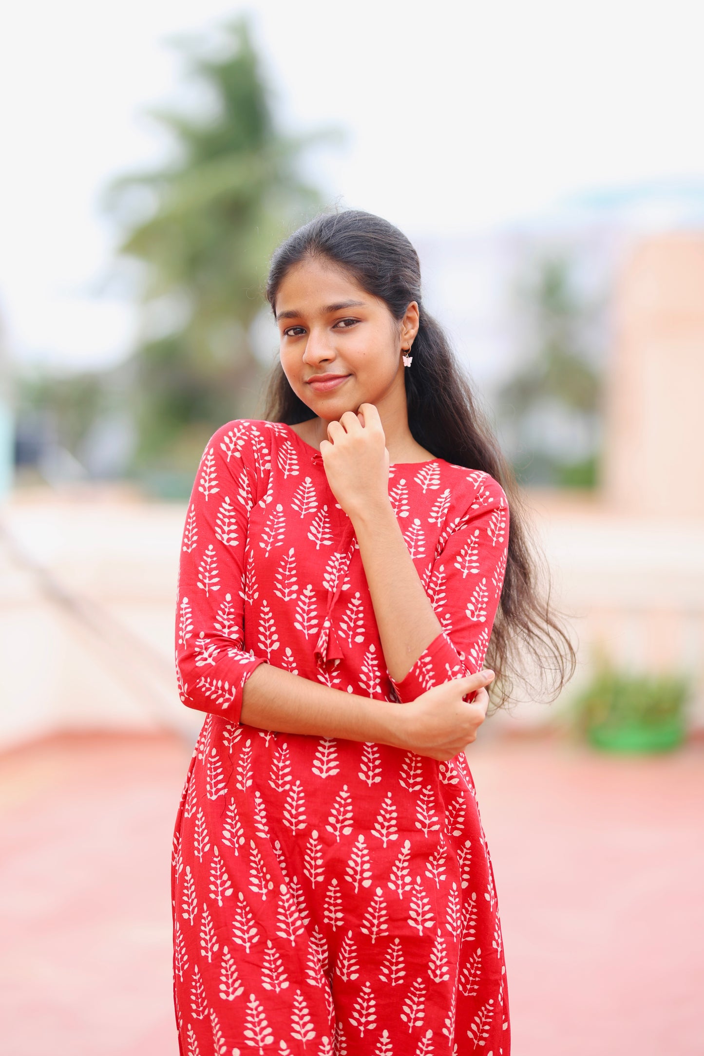 Monica - Red Kurta Set
