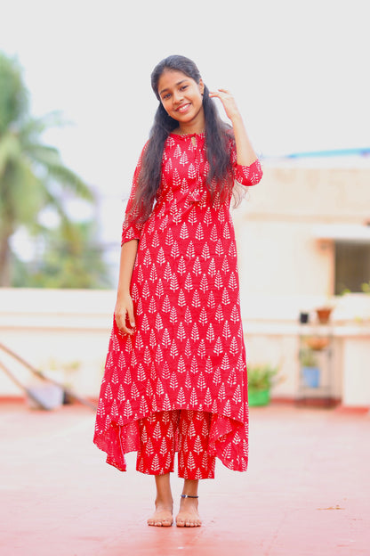 Monica - Red Kurta Set