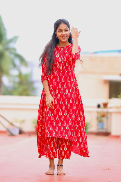 Monica - Red Kurta Set