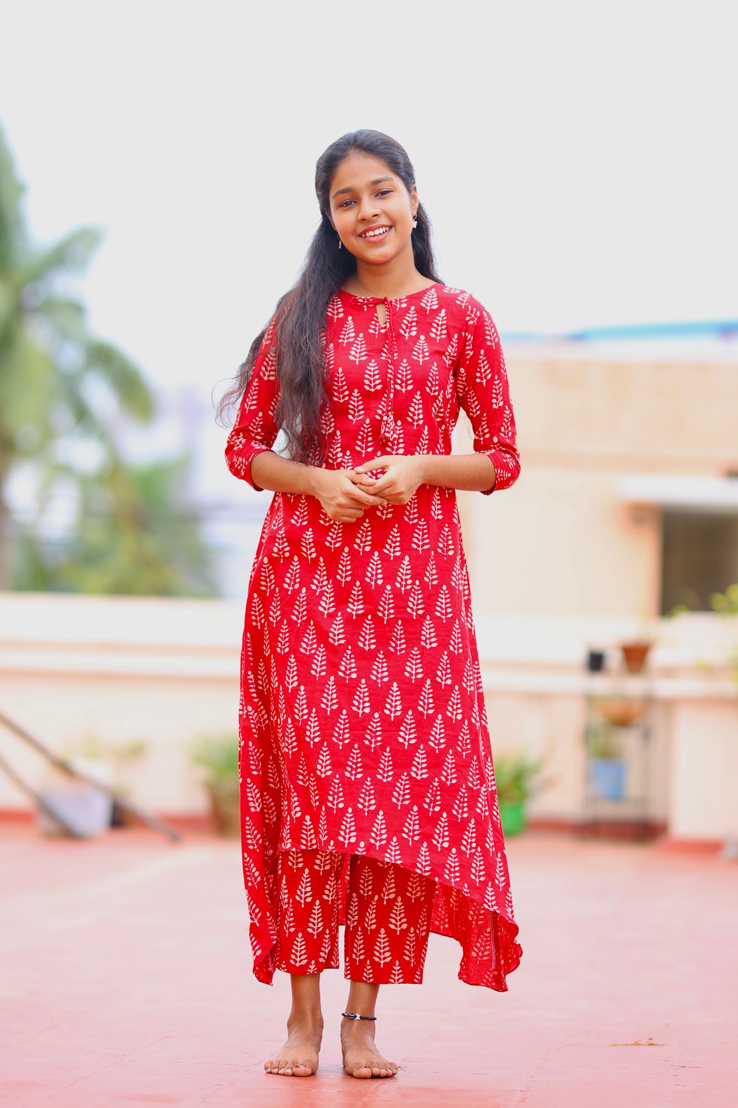 Monica - Red Kurta Set