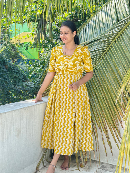 Nisha - Yellow Midi Nighty