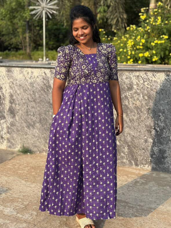 Nisha - Violet Maxi Nighty