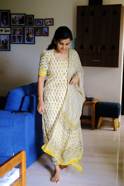 Adithi - 3pcs Cotton Salwar Set