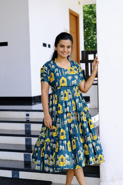 Amudha - Tiered Midi Dress