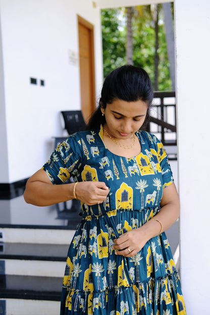 Amudha - Tiered Midi Dress