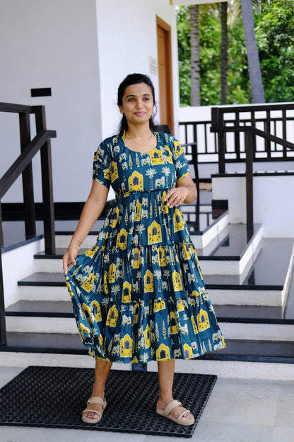 Amudha - Tiered Midi Dress
