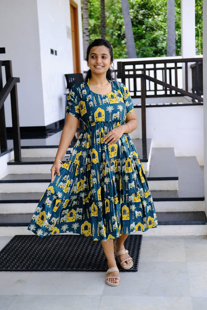 Amudha - Tiered Midi Dress